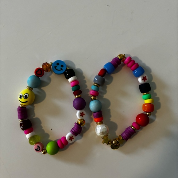 Stretchy Preppy Colorful Bracelets, Pack of 2 - Picture 2 of 3